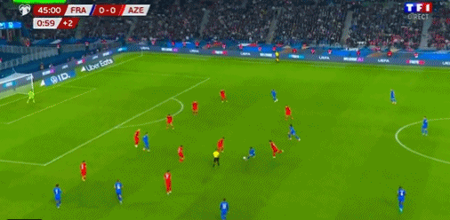 半拍, 续第, 球分到左路 半拍, 续第, 球分到左路